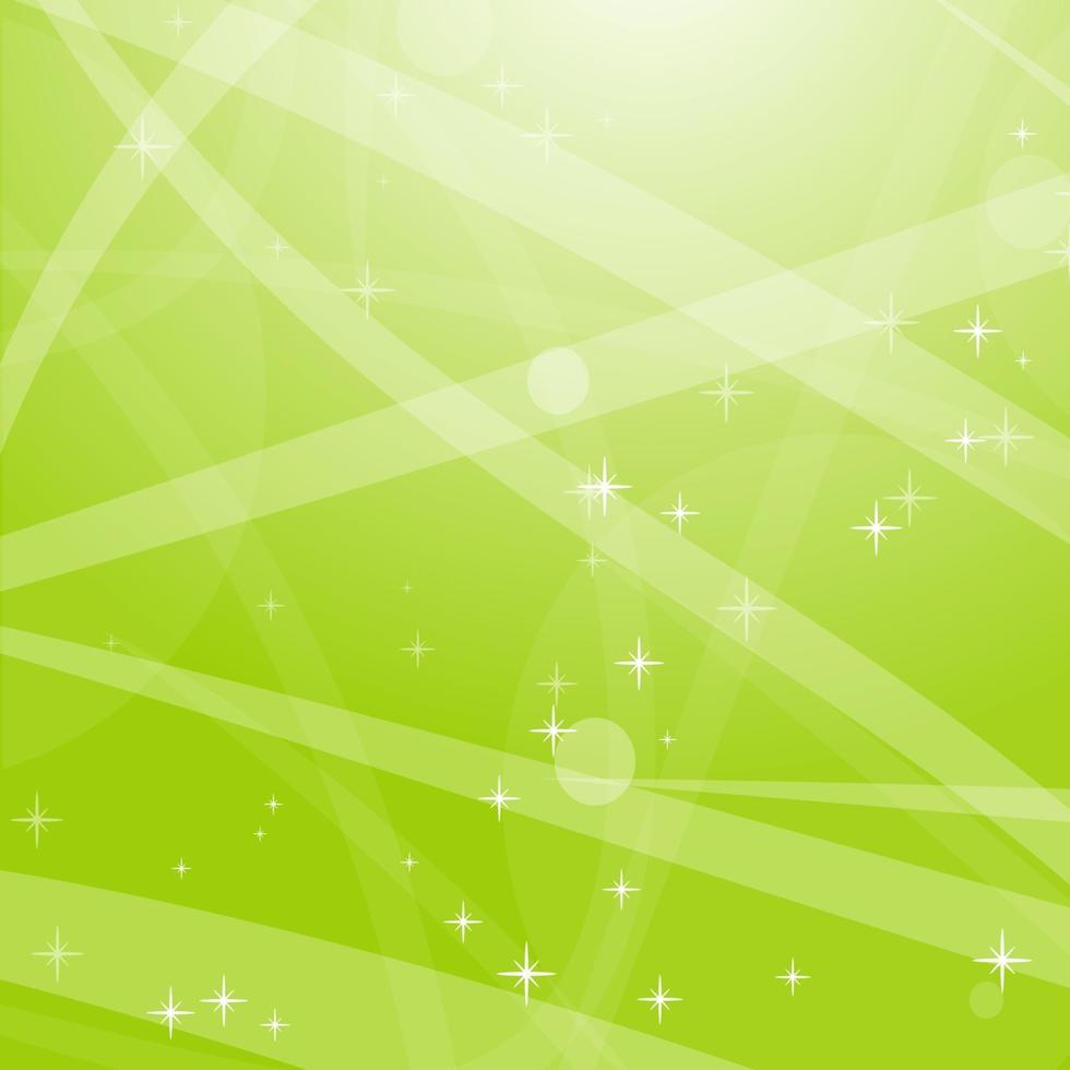 hellgrüner abstrakter Hintergrund mit Sternen, Kreisen und Streifen. flache Vektorillustration. vektor