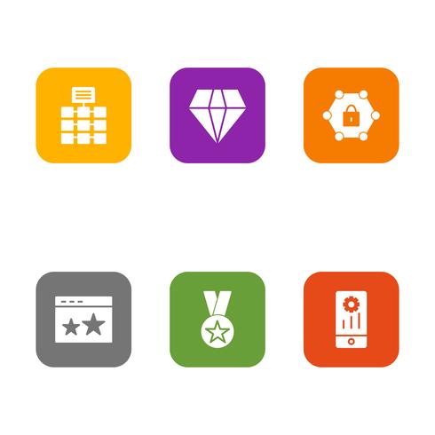 Satz von Vector SEO Search Engine Optimization Icons