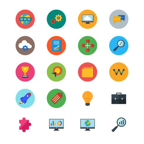 Satz von Vector SEO Search Engine Optimization Icons