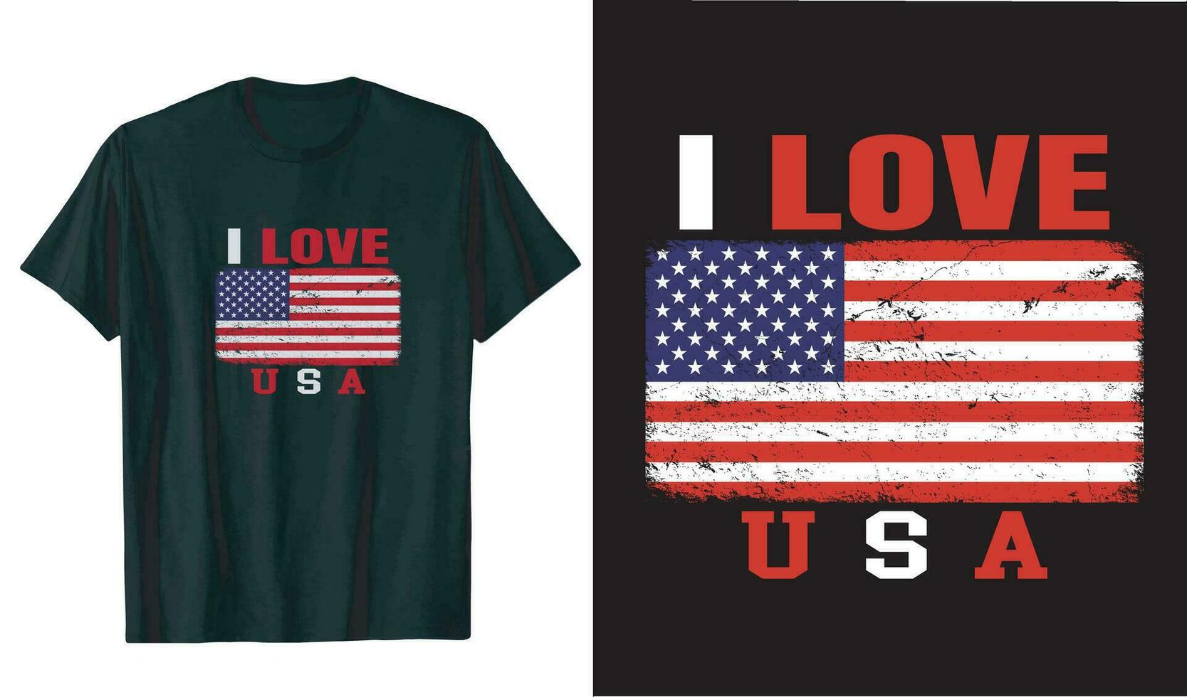 ich Liebe USA t Hemd Design vektor
