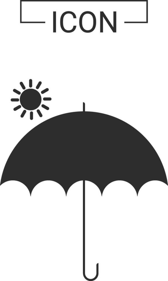 Regenschirm Vektor Symbol Vorlage