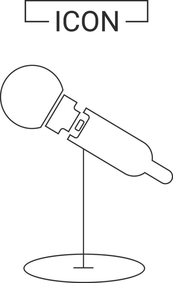 mikrofon och musik ikon vektor