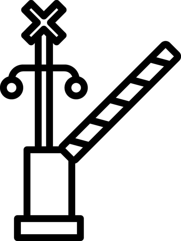 Niveau Kreuzung Vektor Symbol Design