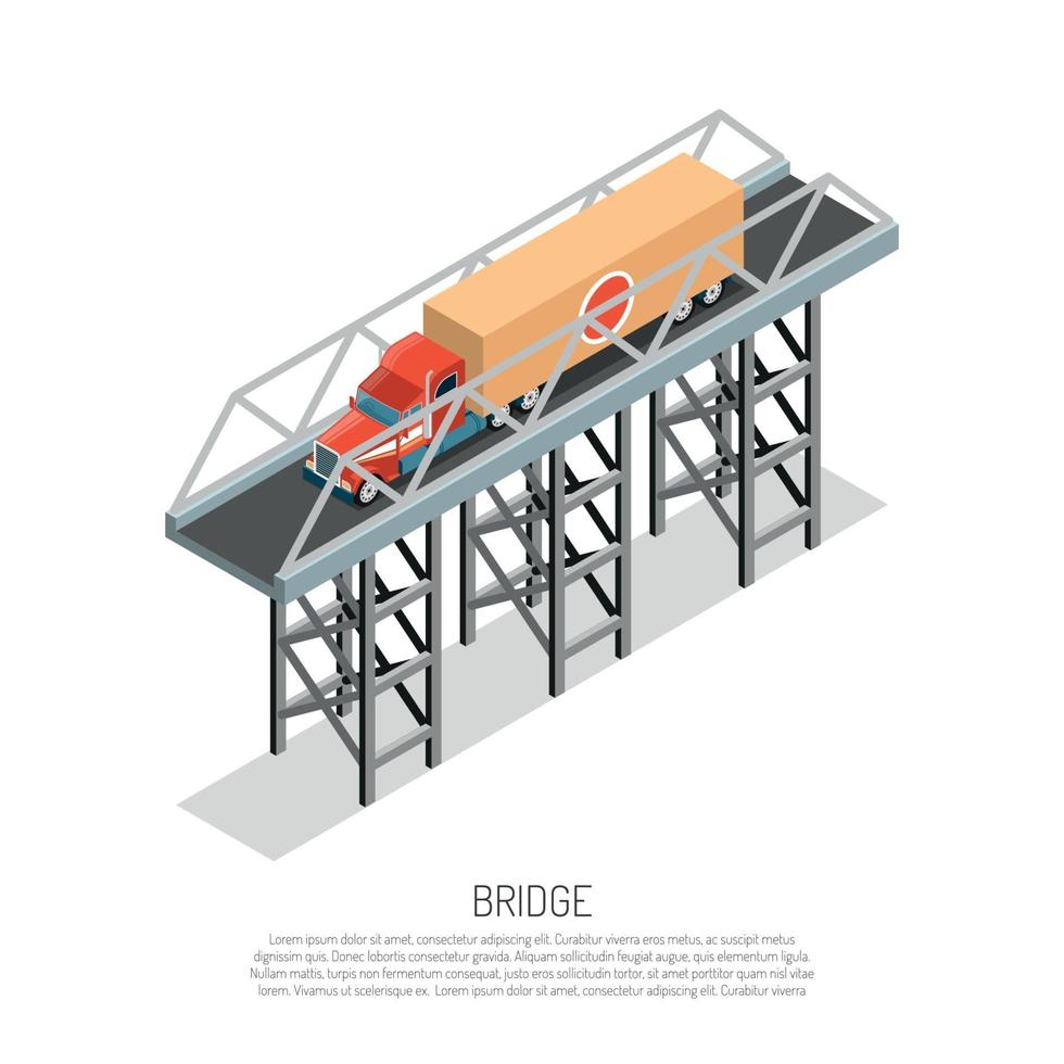 brodetalj isometrisk vektorillustration vektor