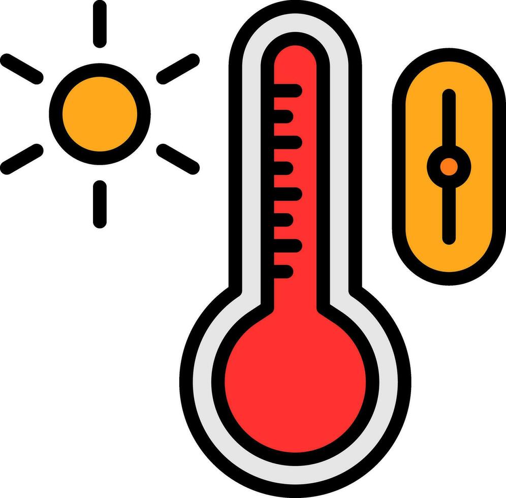 Temperatur Steuerung Vektor Symbol Design