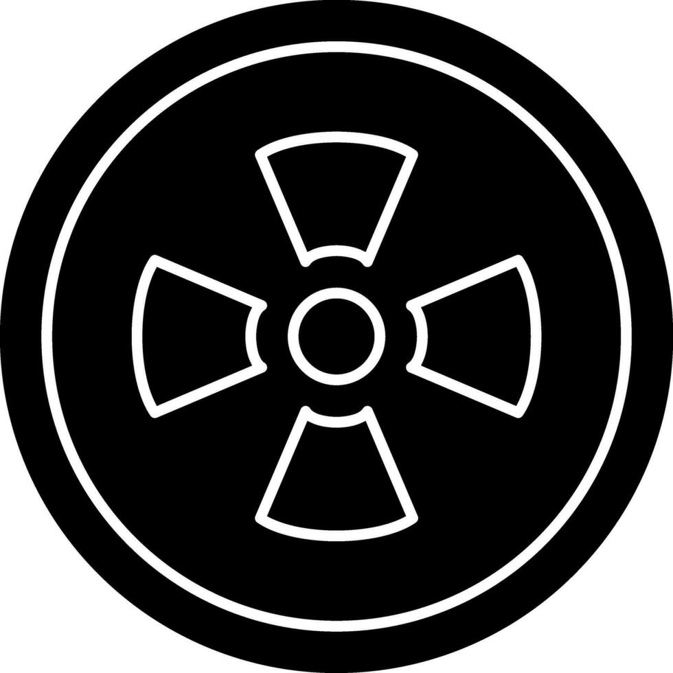radioaktives Vektor-Icon-Design vektor