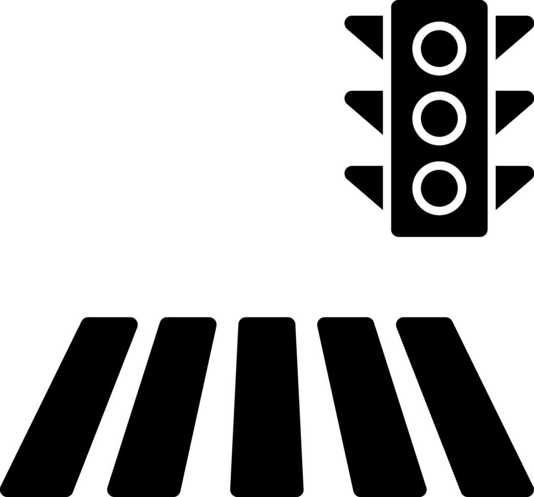 Zebra Kreuzung Vektor Symbol Design