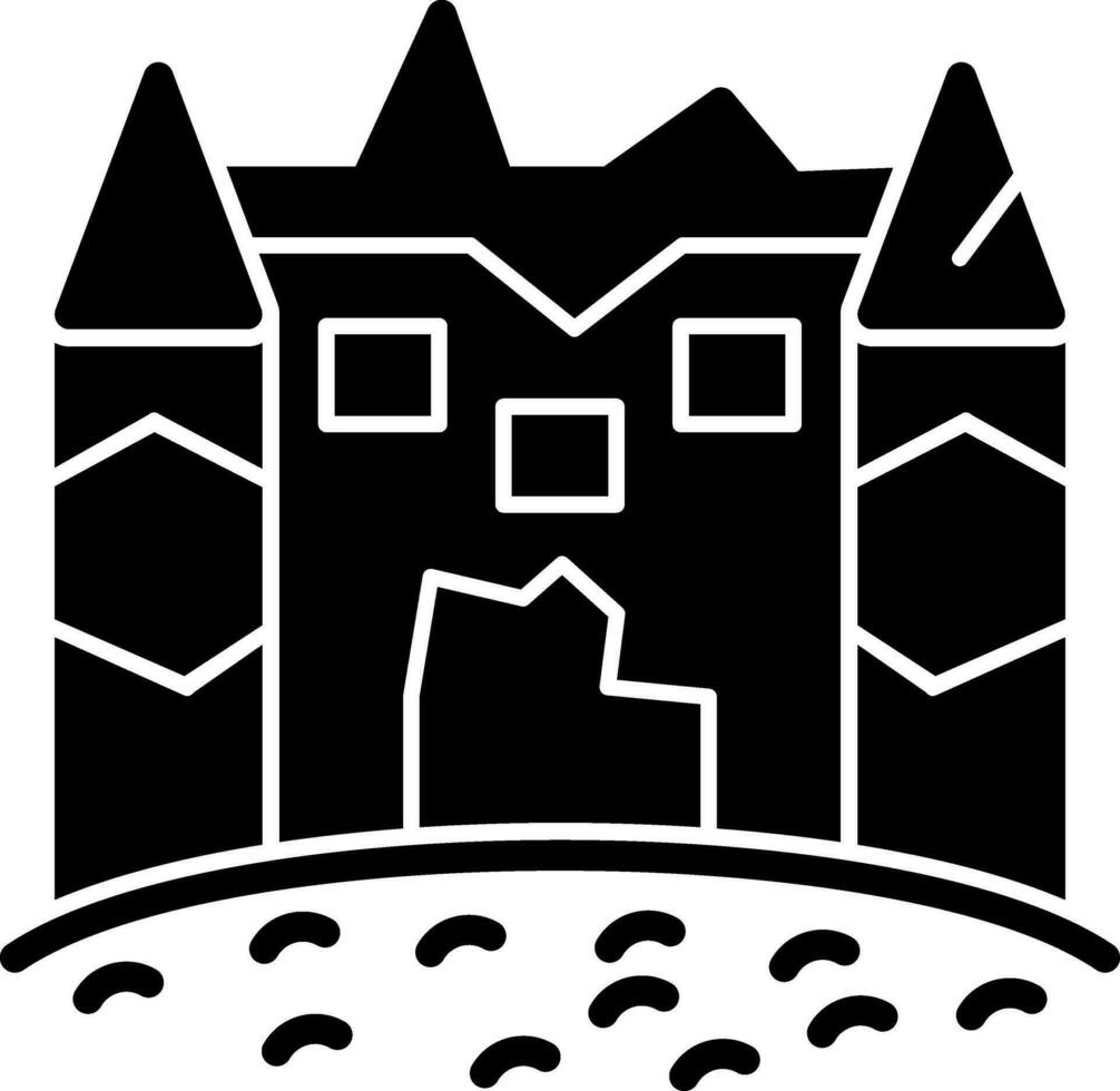 Eis Schloss Vektor Symbol Design