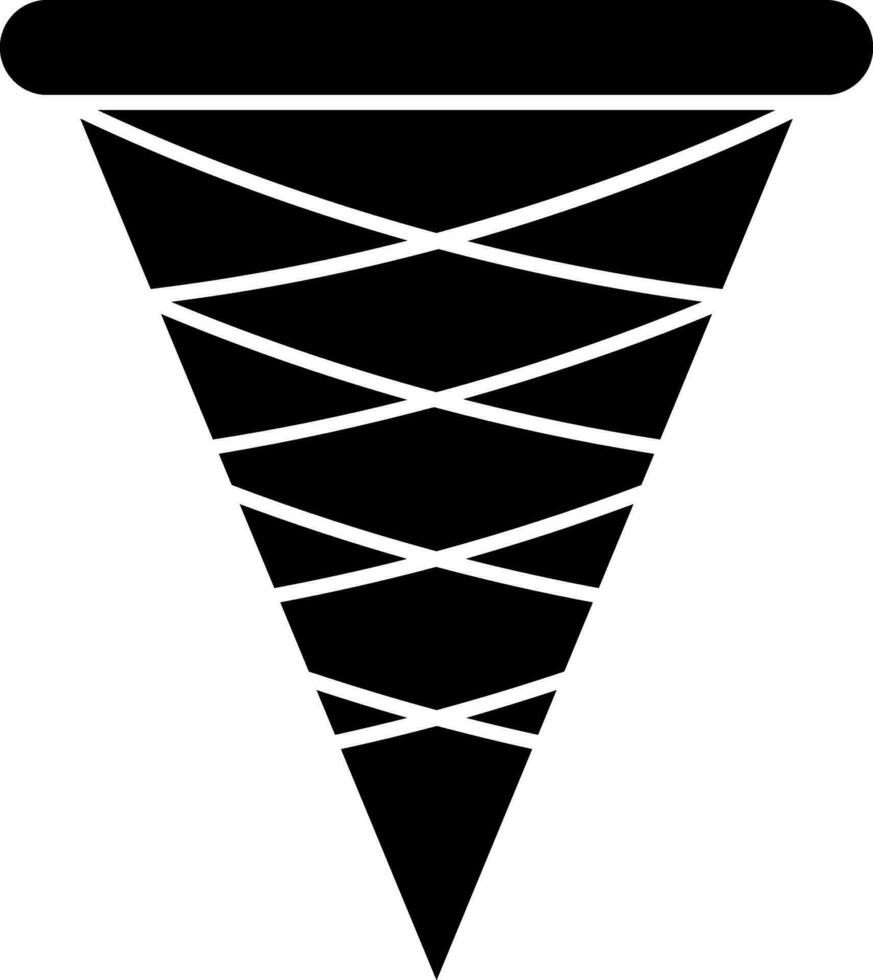 Eis Sahne Kegel Vektor Symbol Design