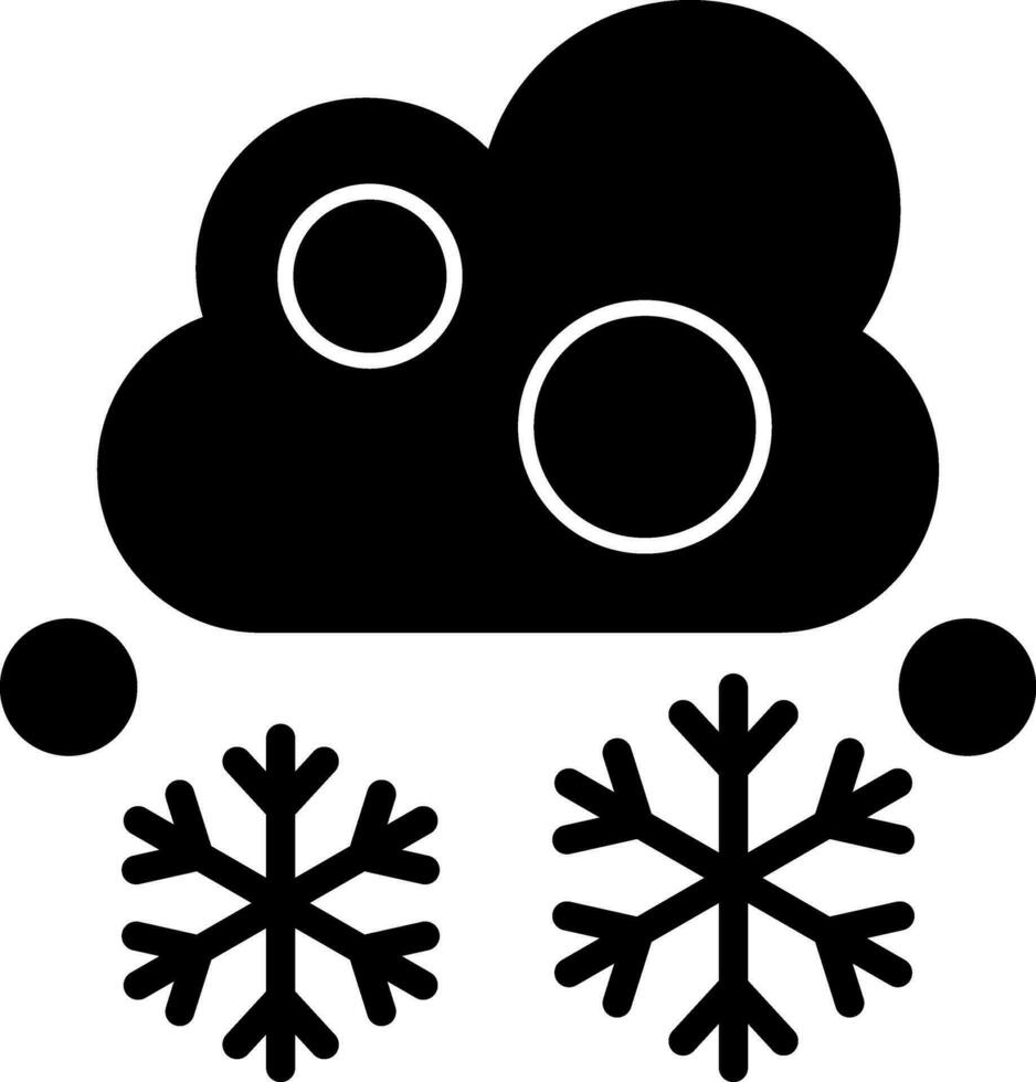 Schneefall Vektor Symbol Design