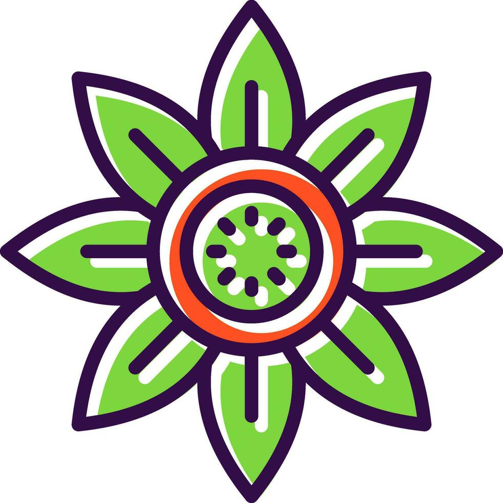 Sonnenblumen-Vektor-Icon-Design vektor