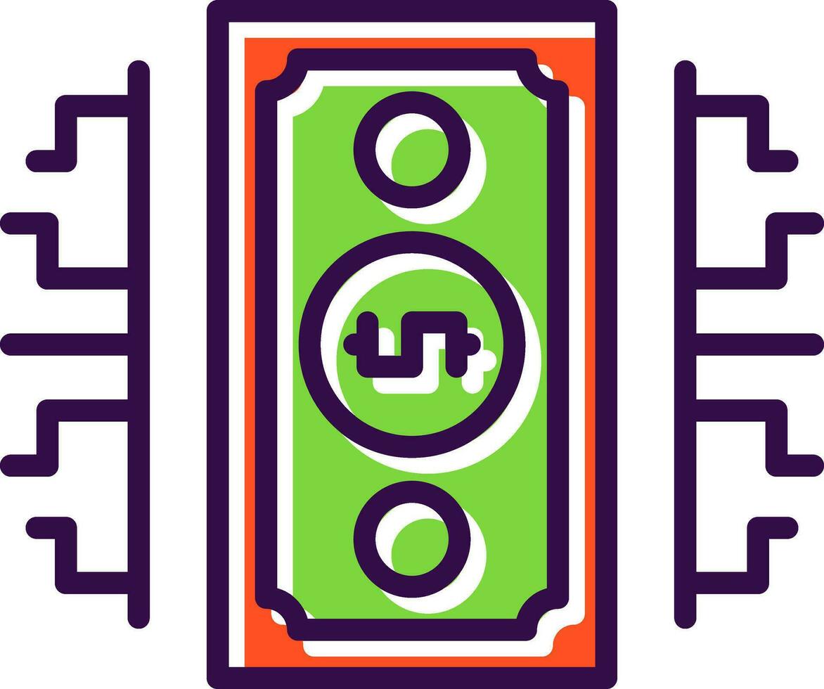 Digital Geld Vektor Symbol Design