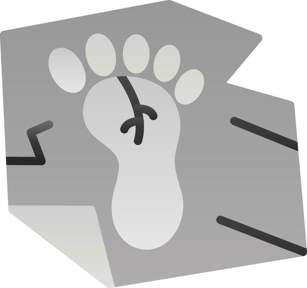 Fußabdruck-Vektor-Icon-Design vektor