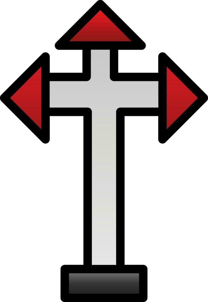Kreuzung Vektor Symbol Design