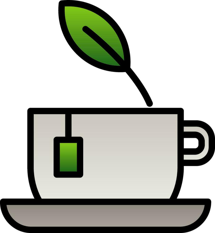 grön te vektor ikon design