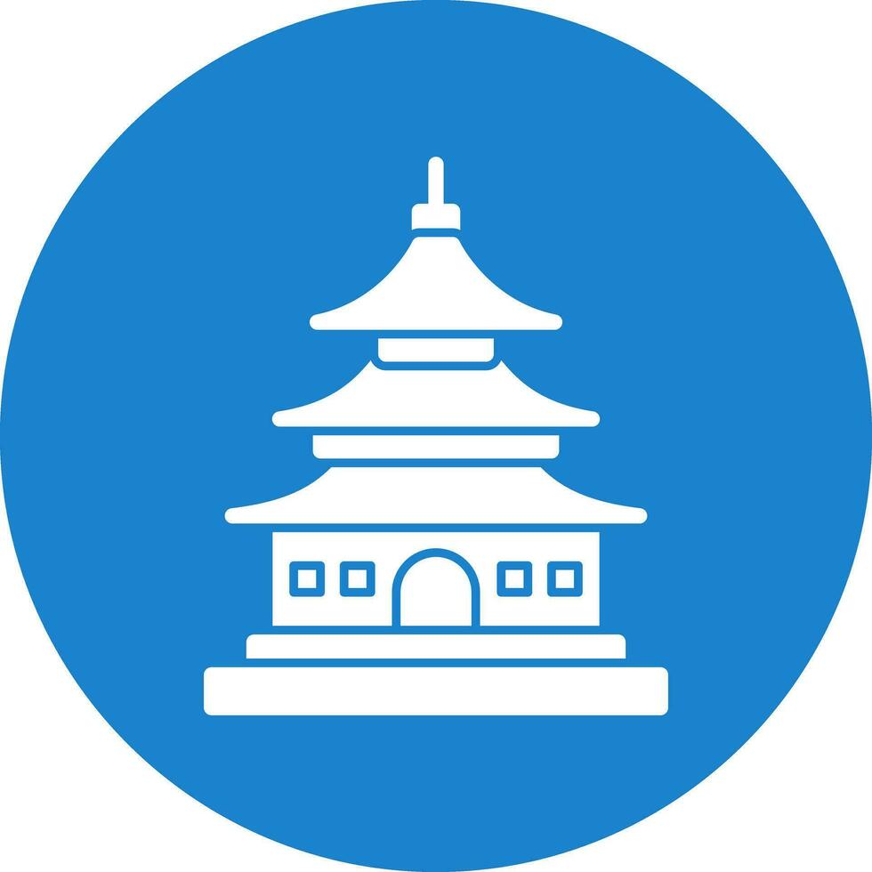 asiatisch Tempel Vektor Symbol Design