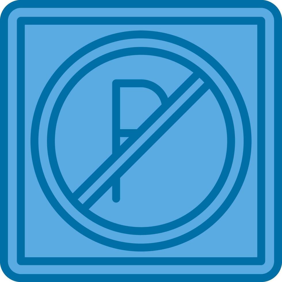 Nein Parkplatz Vektor Symbol Design