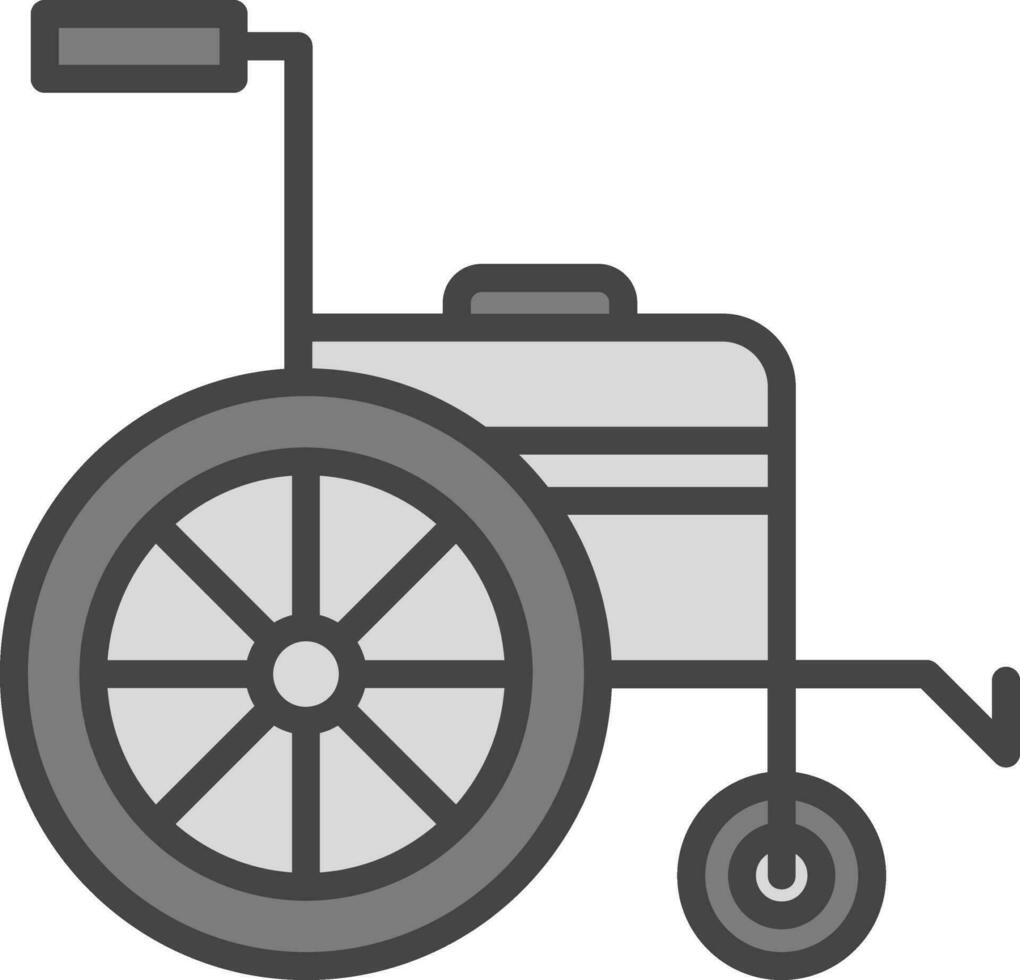 rullstol vektor ikon design