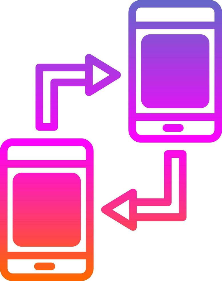 mobil synkronisera vektor ikon design