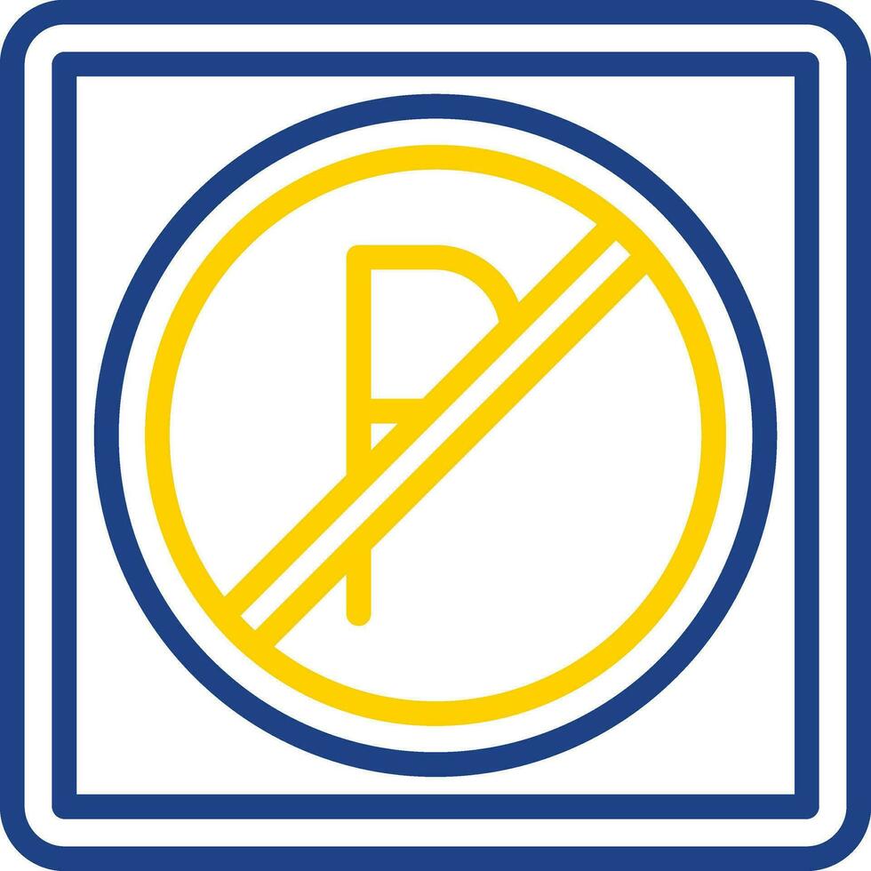 Nein Parkplatz Vektor Symbol Design