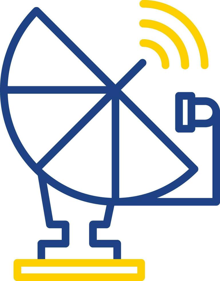 Satellitenschüssel-Vektor-Icon-Design vektor