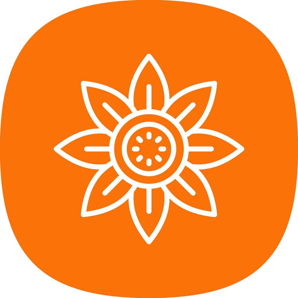 Sonnenblumen-Vektor-Icon-Design vektor