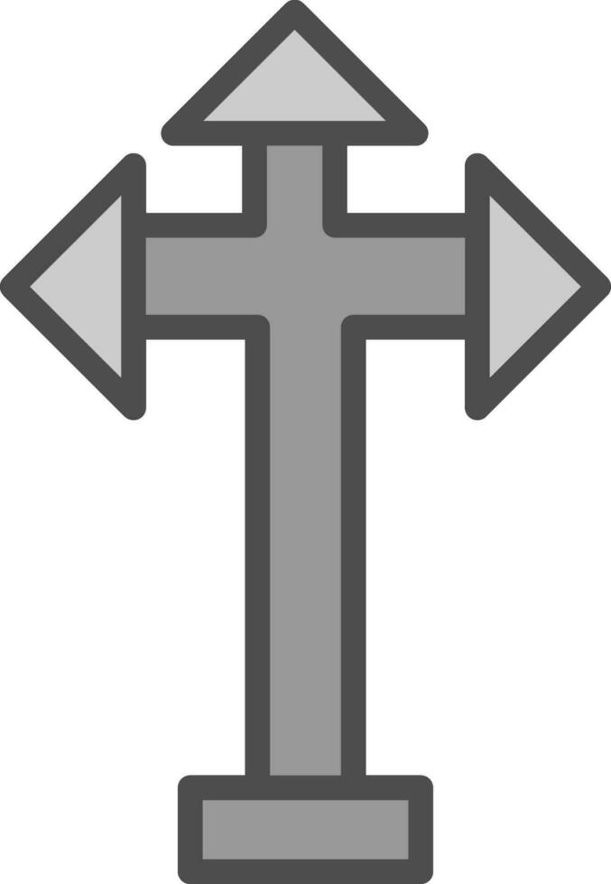 Kreuzung Vektor Symbol Design