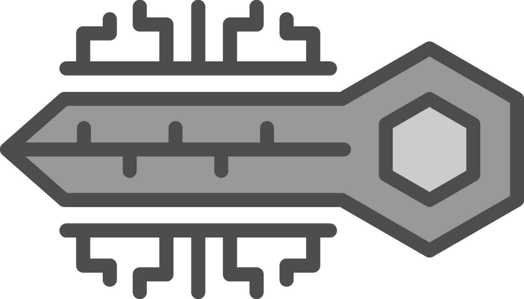 Digital Schlüssel Vektor Symbol Design