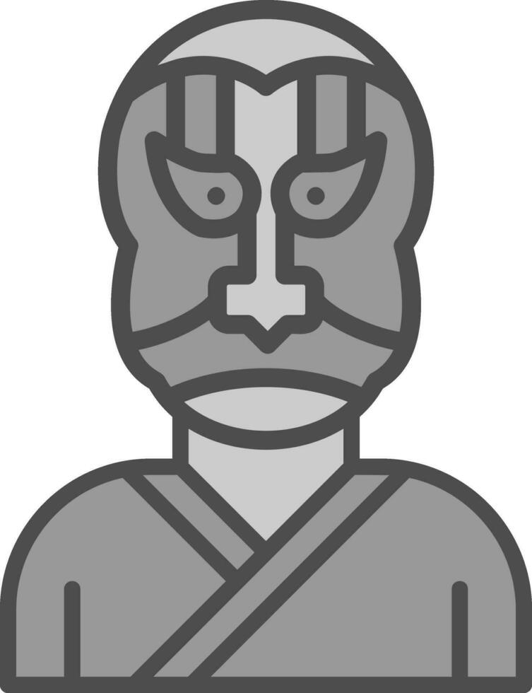 kabuki vektor ikon design