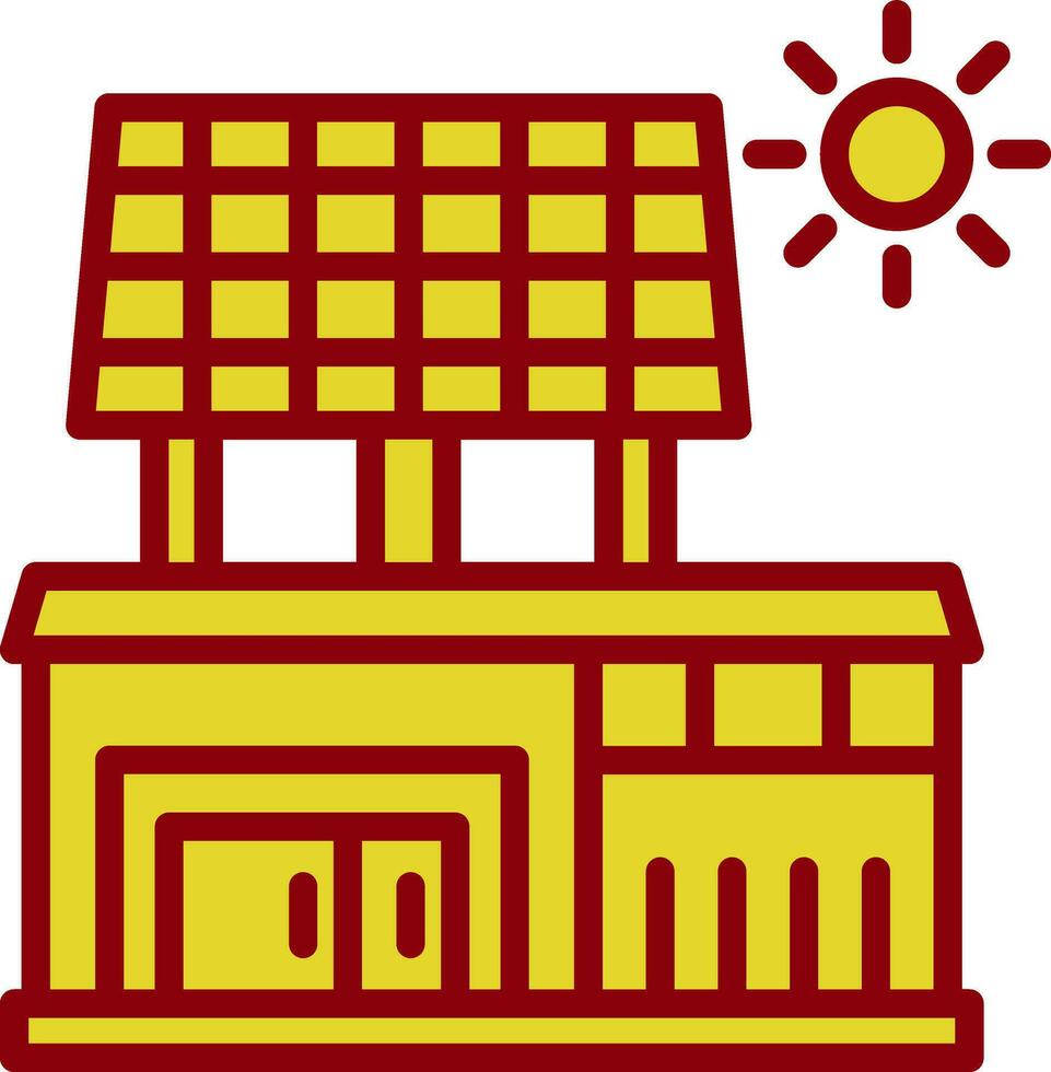 Solar- Haus Vektor Symbol Design