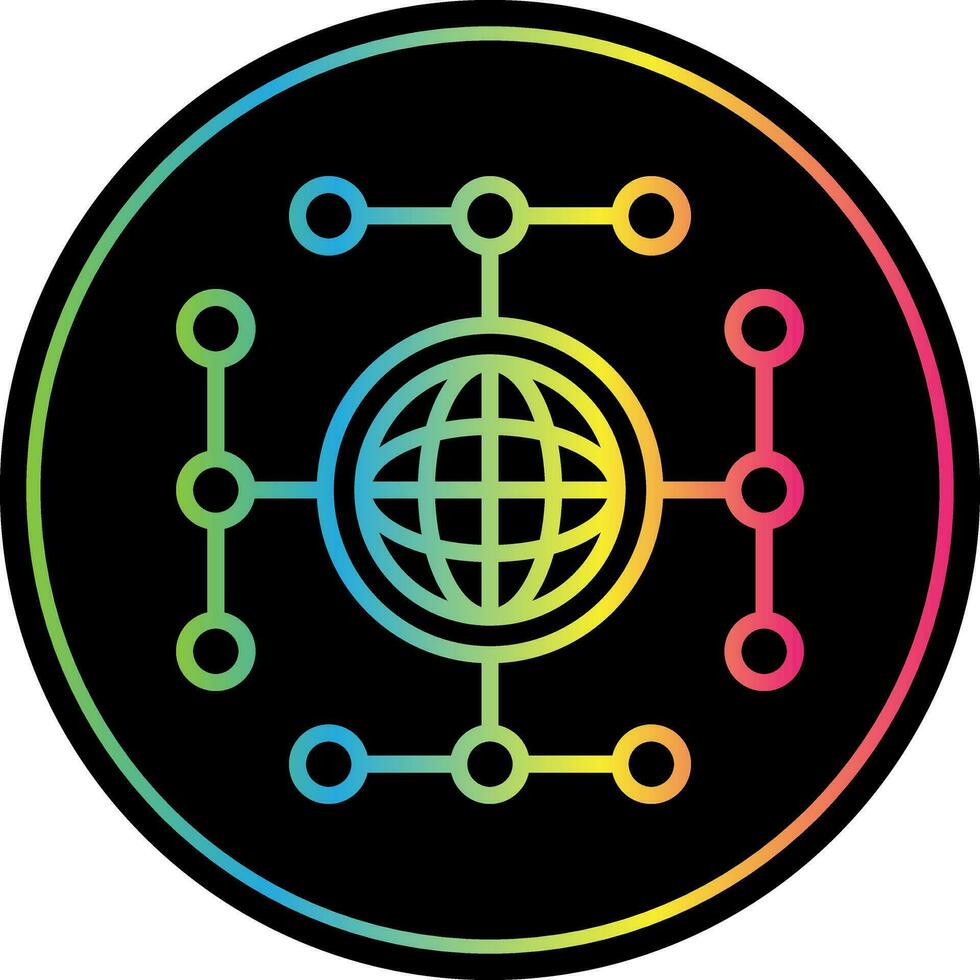 global Netzwerk Vektor Symbol Design