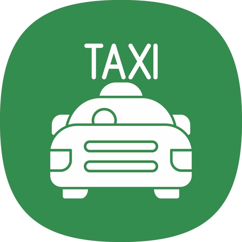 Taxi-Vektor-Icon-Design vektor