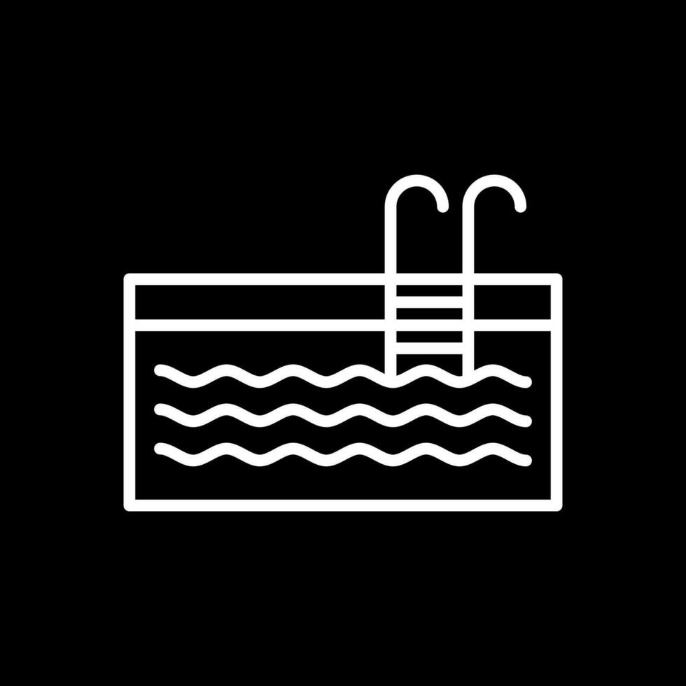 Schwimmbad-Vektor-Icon-Design vektor