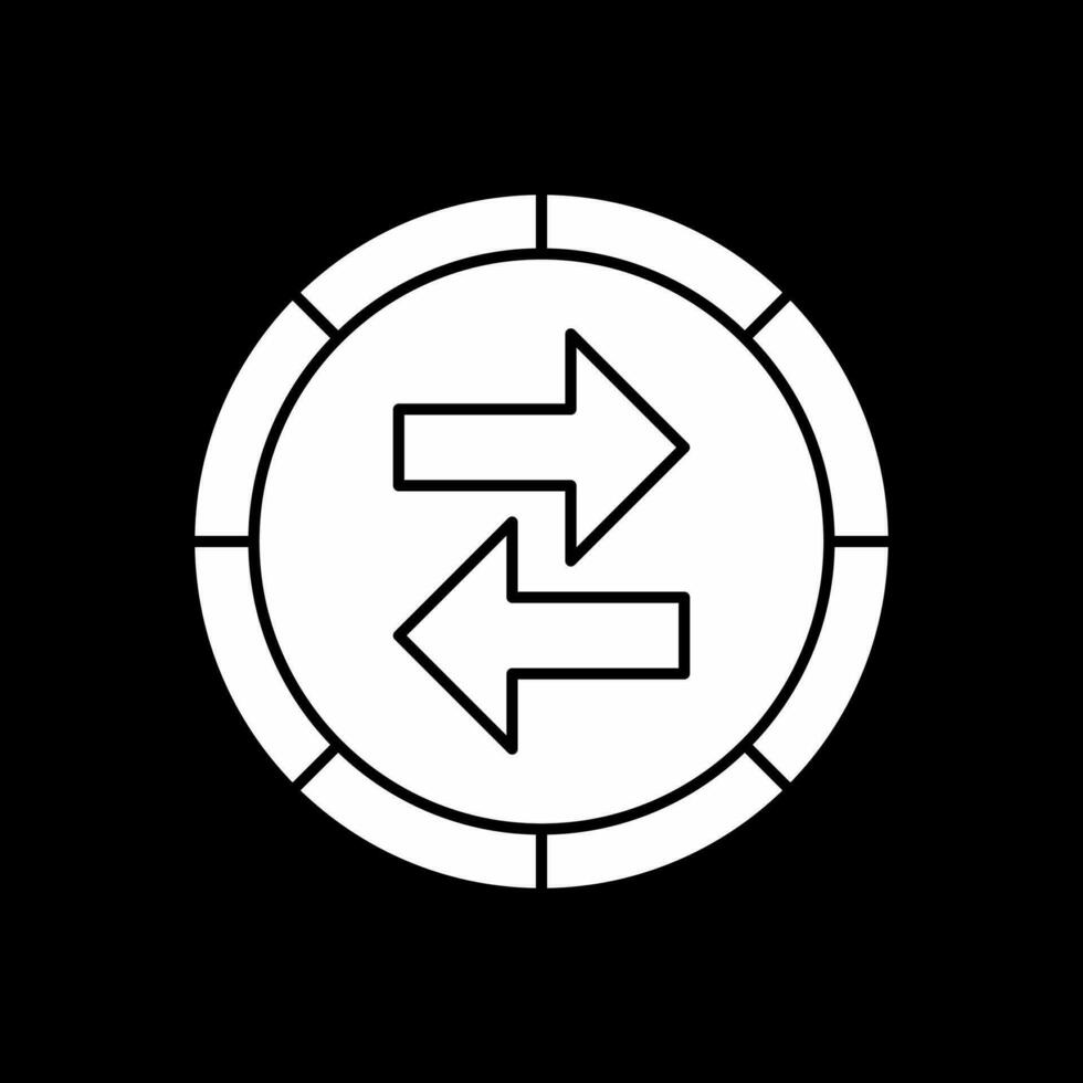 zwei Weg Vektor Symbol Design