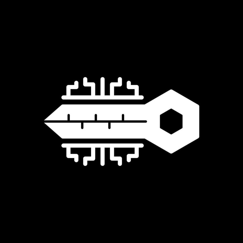 Digital Schlüssel Vektor Symbol Design
