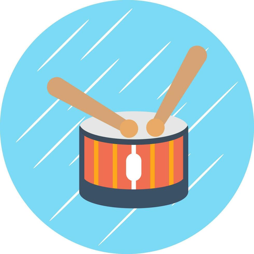 Drum-Vektor-Icon-Design vektor