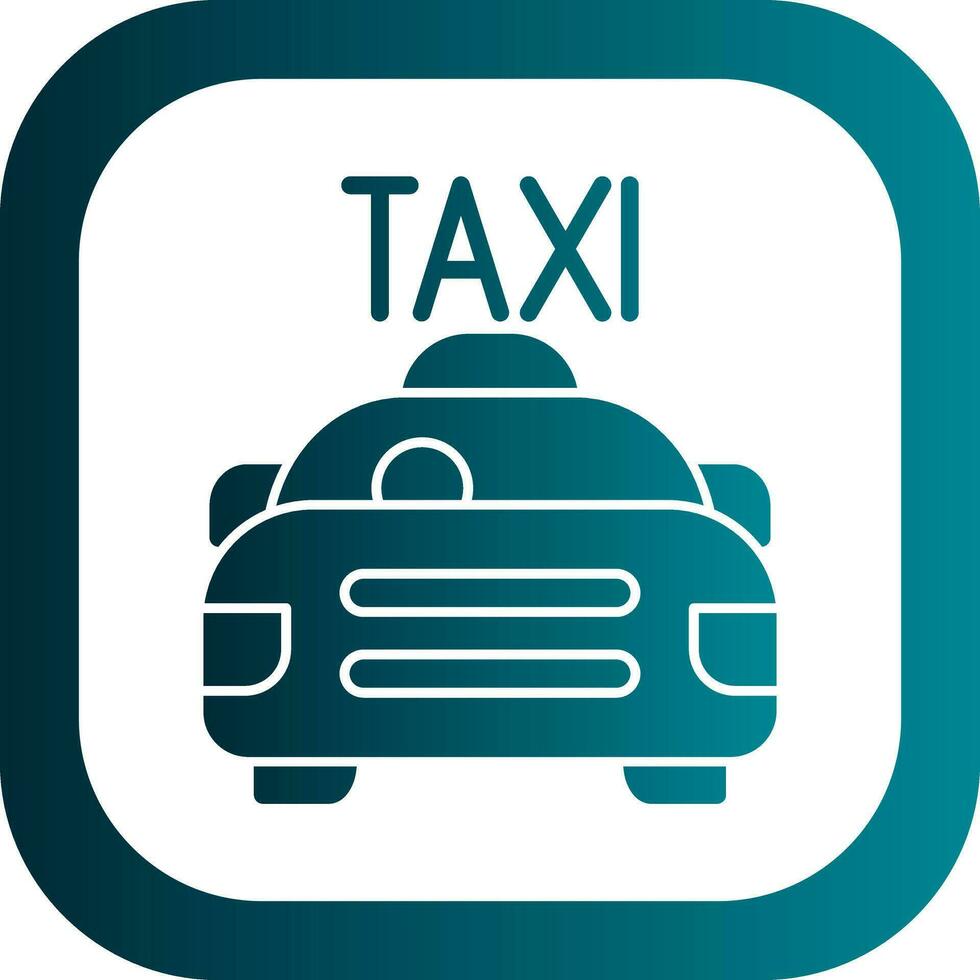 Taxi-Vektor-Icon-Design vektor