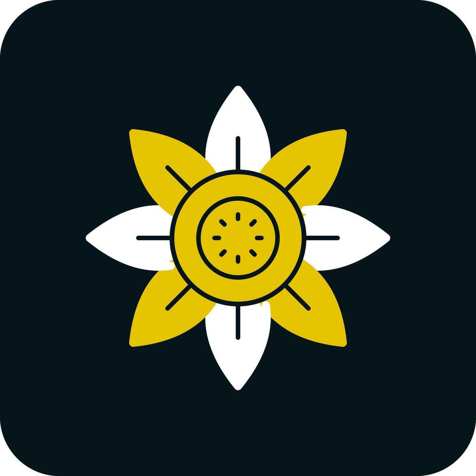 Sonnenblumen-Vektor-Icon-Design vektor