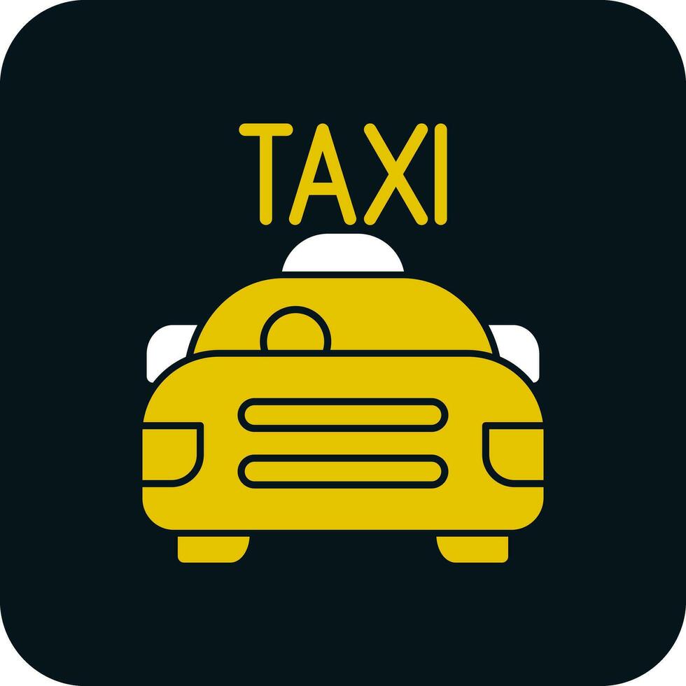 Taxi-Vektor-Icon-Design vektor