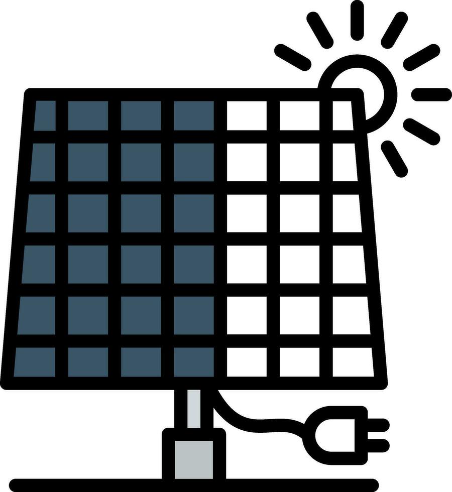 Solarpanel-Vektor-Icon-Design vektor