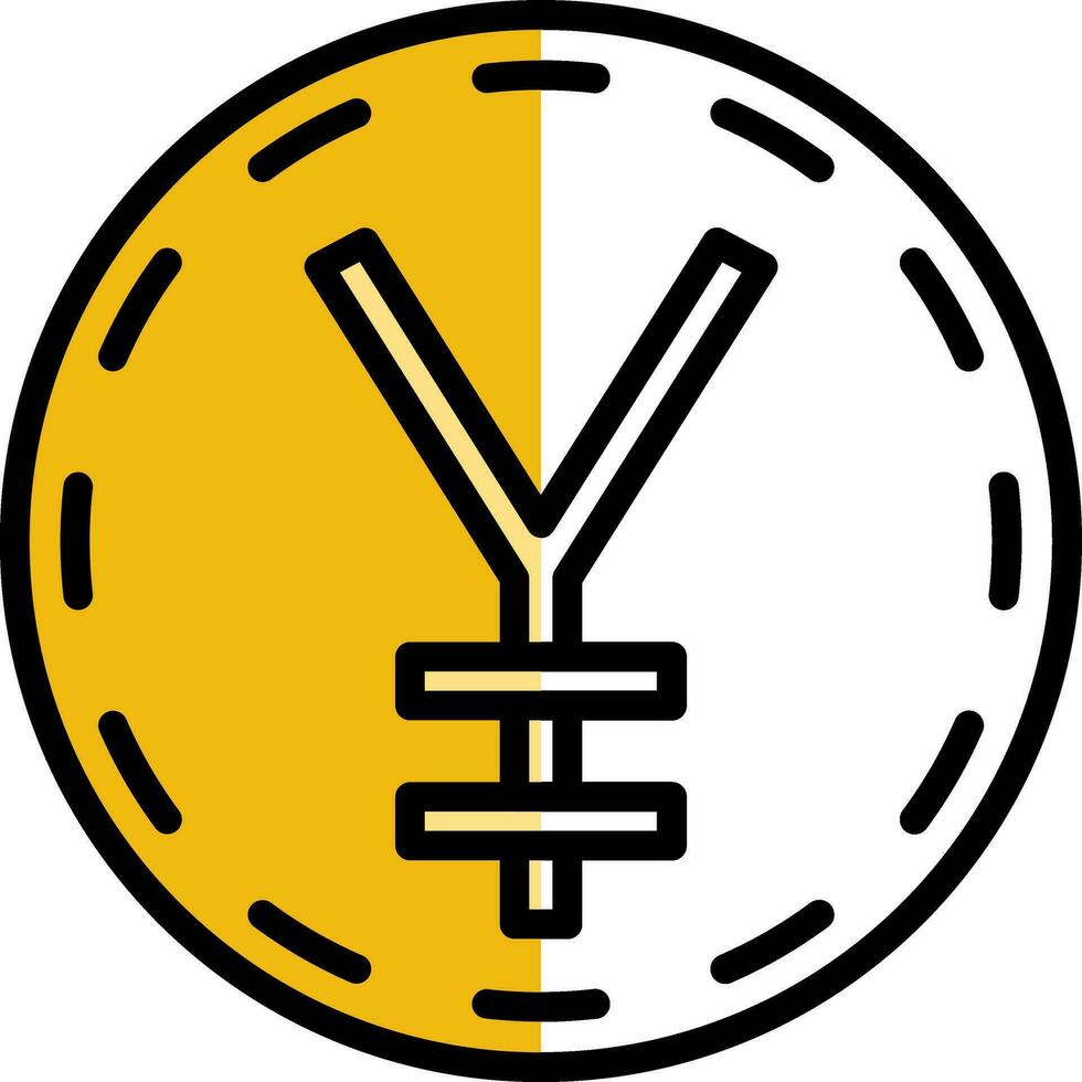 japanisch Yen Vektor Symbol Design