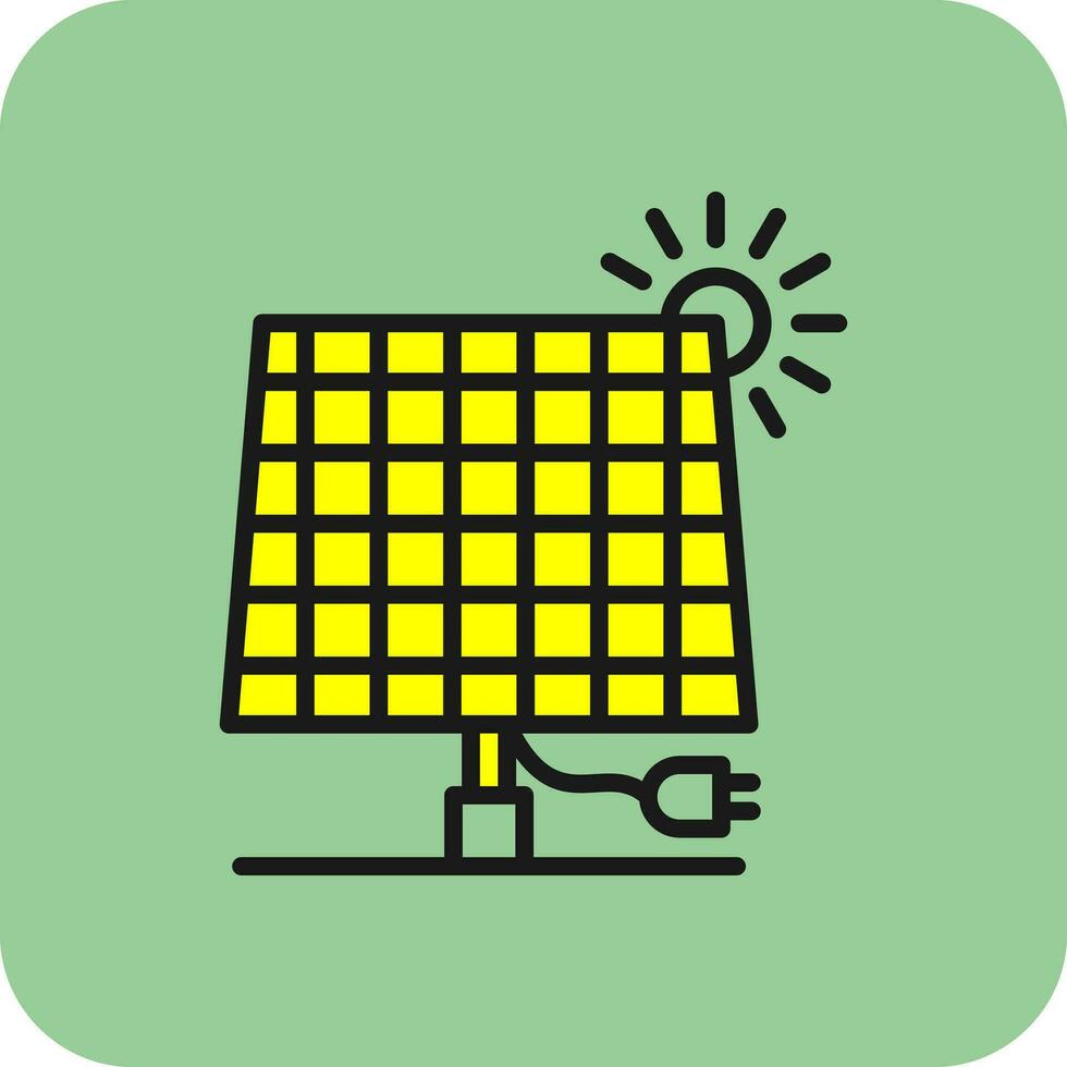 Solarpanel-Vektor-Icon-Design vektor