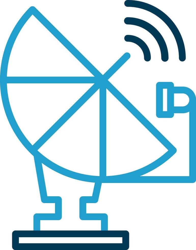 Satellitenschüssel-Vektor-Icon-Design vektor