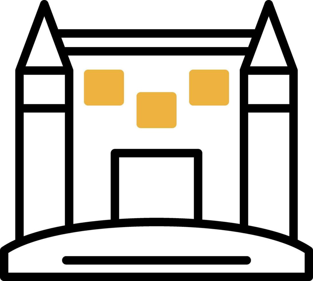 Sand Schloss Vektor Symbol Design