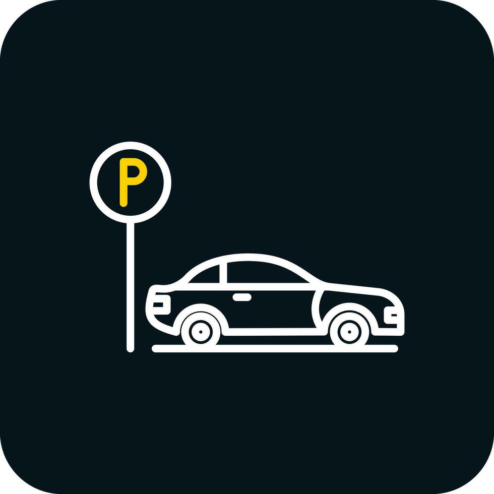 Parkplatz-Vektor-Icon-Design vektor