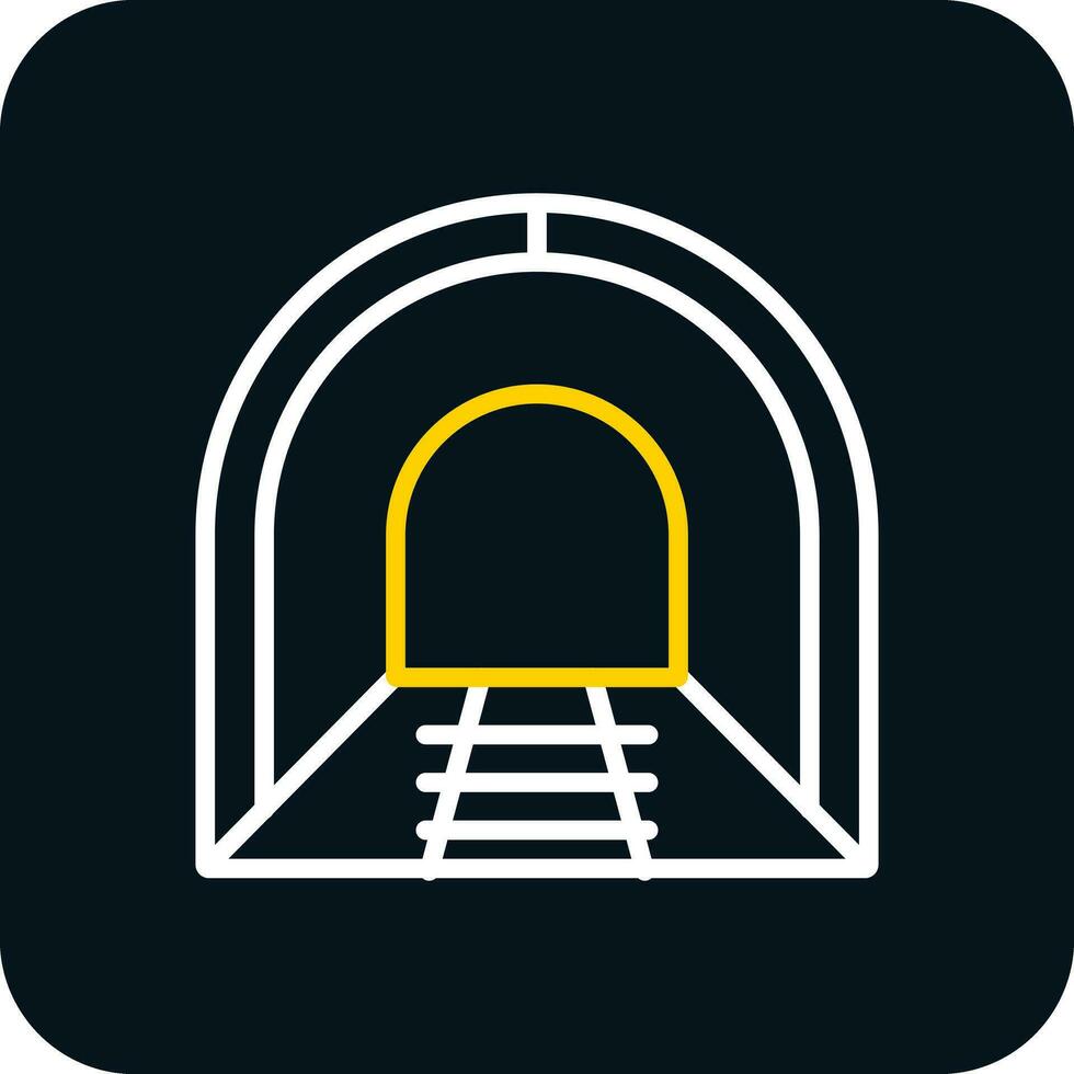 Tunnel-Vektor-Icon-Design vektor