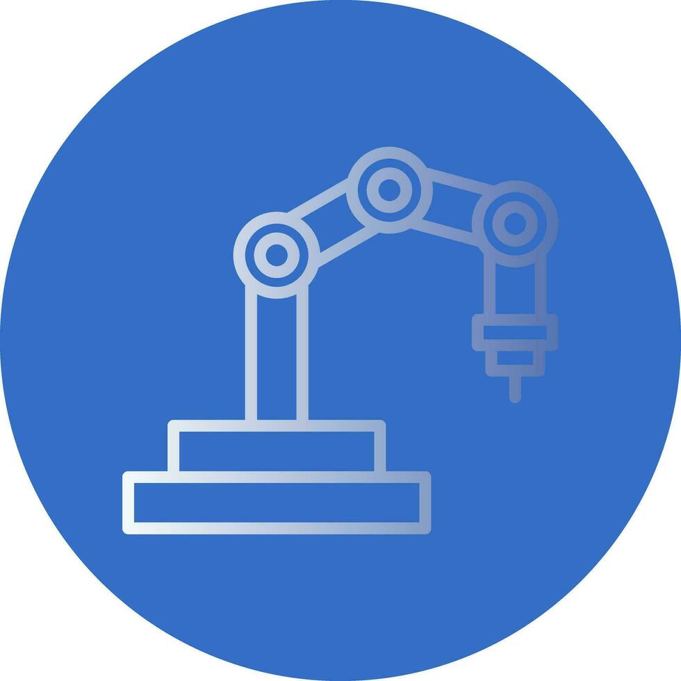 Roboterarm-Vektor-Icon-Design vektor