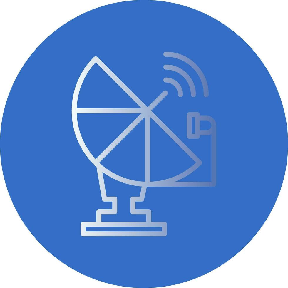 Satellitenschüssel-Vektor-Icon-Design vektor