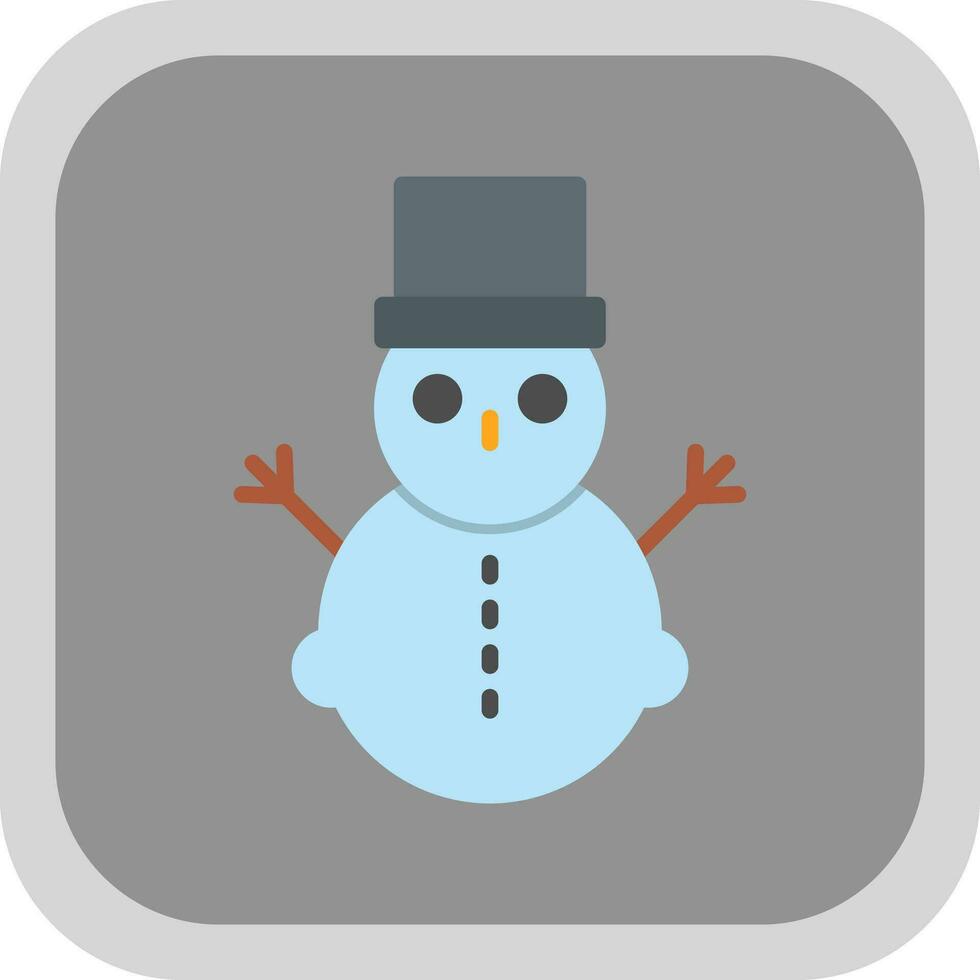 Schneemann-Vektor-Icon-Design vektor