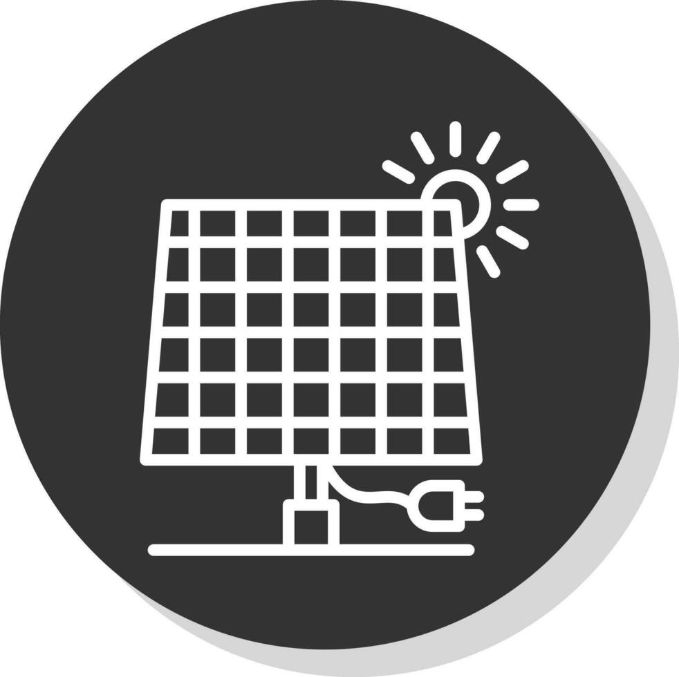 Solarpanel-Vektor-Icon-Design vektor